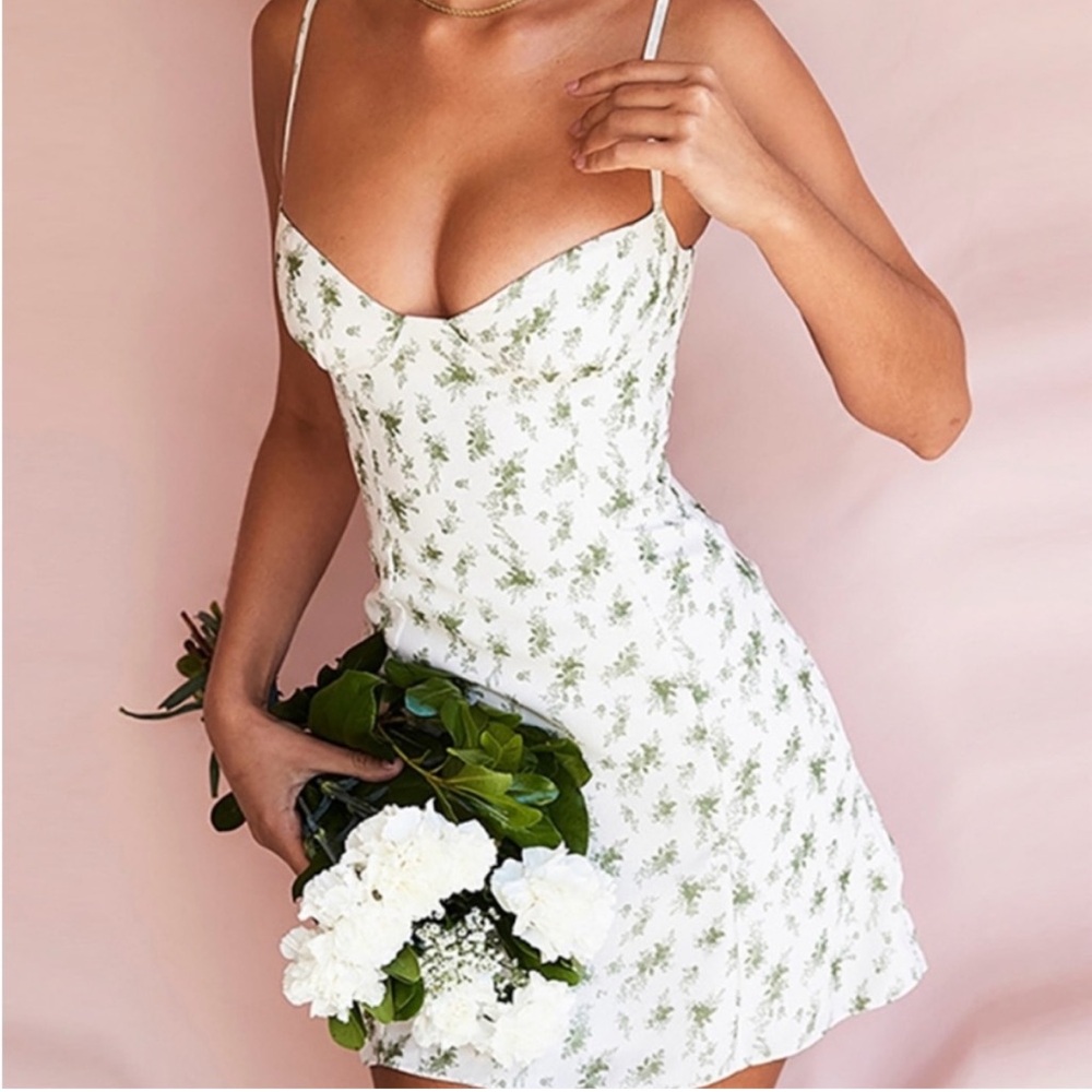 CHRISTIANA - Garden Print Mini Dress
